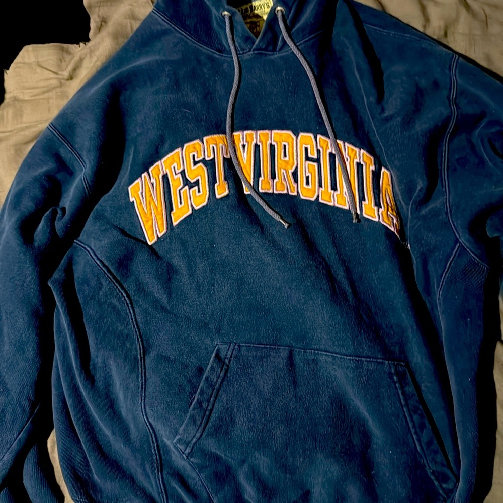 90’z vintage West Virginia hoodie size Large